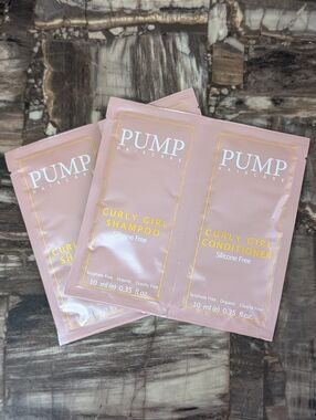 🛍️$4 ADD ON🛍️ PUMP Haircare Curly Girl Shampoo & Conditioner Packets (4pc)